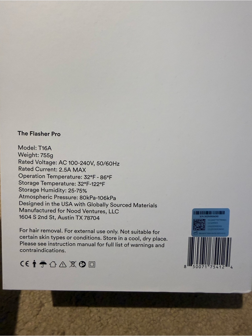 Nood Flasher Pro Hair Removal Laser Device in White - Picture 13 of 13